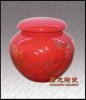 茶叶罐 陶瓷茶叶罐 中国红茶叶罐 陶瓷食品罐 陶瓷药品罐