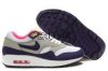 nike官方鞋子型录 2013年反毛款AIR MAX87 新款女跑步鞋灰白紫粉