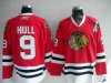 wholesale cheap Bobby Hull 9 Chicago Blackhawks Red CCM NHL Hockey Jerseys